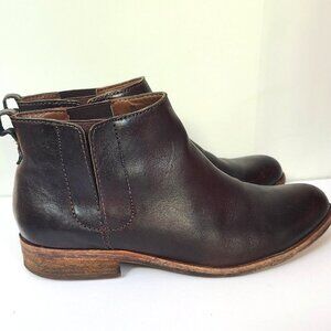 Kork Ease K260409 Womens Velma Brown Full Grain Leather Boots Rubber Sole Size 8